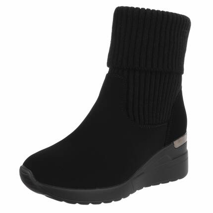 Damen Keilstiefeletten - black