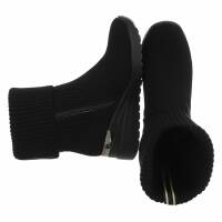 Damen Keilstiefeletten - black