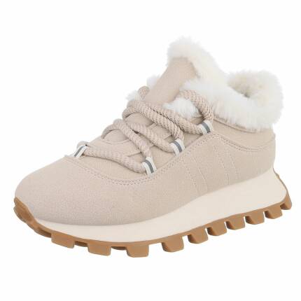Damen Low-Sneakers - beige