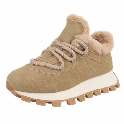Damen Low-Sneakers - khaki