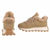 Damen Low-Sneakers - khaki