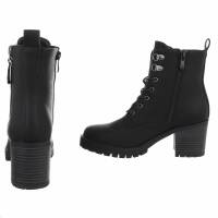 Damen Schnürstiefeletten - black