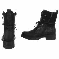 Damen Schnürstiefeletten - black