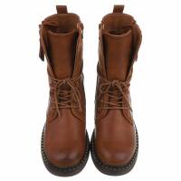 Damen Schnürstiefeletten - camel