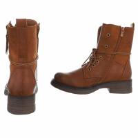 Damen Schnürstiefeletten - camel