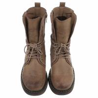 Damen Schnürstiefeletten - khaki