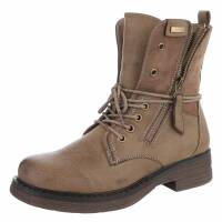 Damen Schnürstiefeletten - khaki