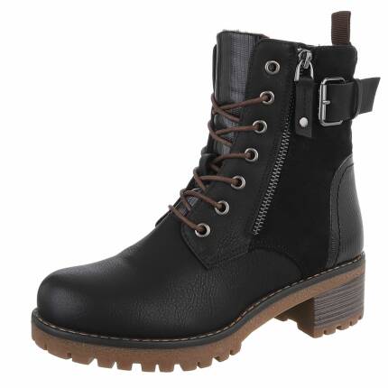 Damen Schnürstiefeletten - black