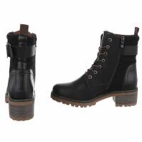 Damen Schnürstiefeletten - black