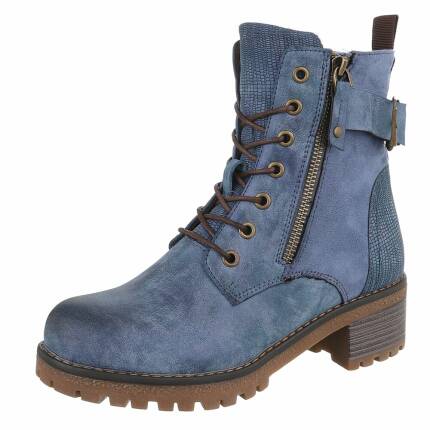 Damen Schnürstiefeletten - blue