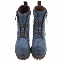Damen Schnürstiefeletten - blue