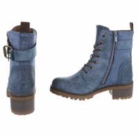 Damen Schnürstiefeletten - blue