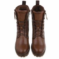 Damen Schnürstiefeletten - camel