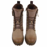 Damen Schnürstiefeletten - khaki