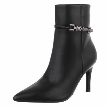 Damen High-Heel Stiefeletten - black