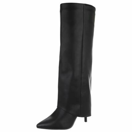Damen High-Heel Stiefel - blackpu