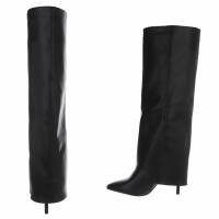 Damen High-Heel Stiefel - blackpu