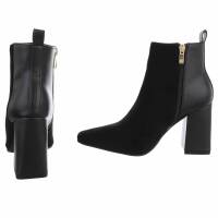 Damen High-Heel Stiefeletten - black
