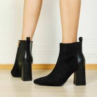 Damen High-Heel Stiefeletten - black