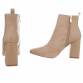 Damen High-Heel Stiefeletten - khaki