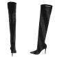 Damen Overknee-Stiefel - black