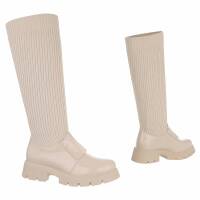 Damen Klassische Stiefel - beige