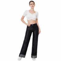 Damen High Waist Jeans von Laulia - black