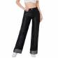 Damen High Waist Jeans von Laulia - black