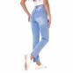 Damen High Waist Jeans von Laulia - blue