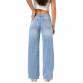 Damen Relaxed Fit Jeans von Laulia - blue