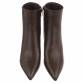 Damen High-Heel Stiefeletten - brownpu