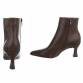 Damen High-Heel Stiefeletten - brownpu