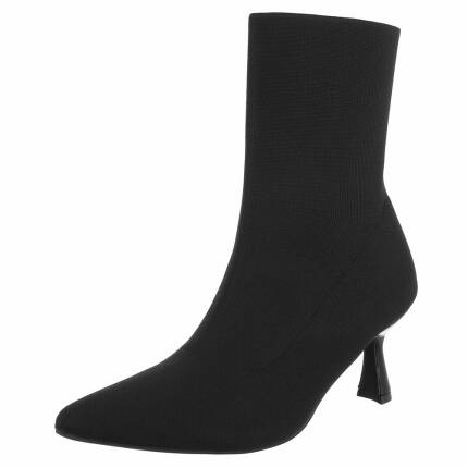 Damen High-Heel Stiefeletten - black