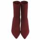 Damen High-Heel Stiefeletten - wine
