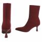 Damen High-Heel Stiefeletten - wine