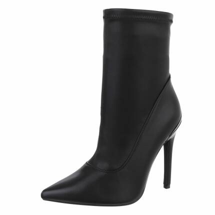 Damen High-Heel Stiefeletten - black