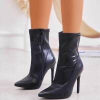 Damen High-Heel Stiefeletten - black