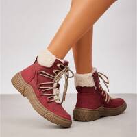 Damen Schnürstiefeletten - wine