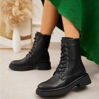 Damen Schnürstiefeletten - black