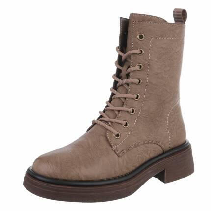 Damen Schnürstiefeletten - khaki