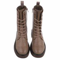 Damen Schnürstiefeletten - khaki