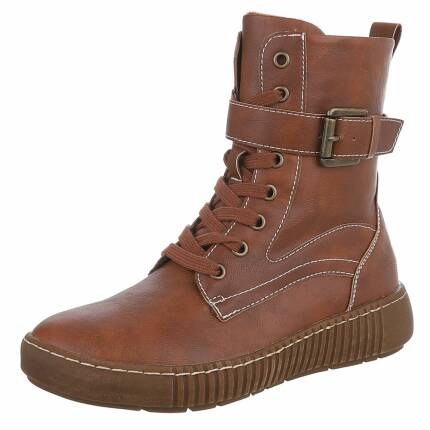 Damen Schnürstiefeletten - camel