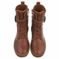Damen Schnürstiefeletten - camel