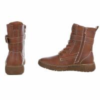 Damen Schnürstiefeletten - camel