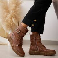 Damen Schnürstiefeletten - camel