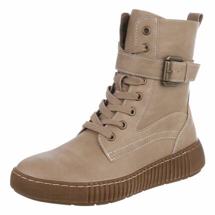 Damen Schnürstiefeletten - khaki