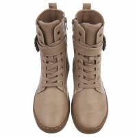 Damen Schnürstiefeletten - khaki