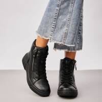 Damen Schnürstiefeletten - black