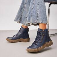 Damen Schnürstiefeletten - blue