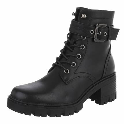 Damen Schnürstiefeletten - black